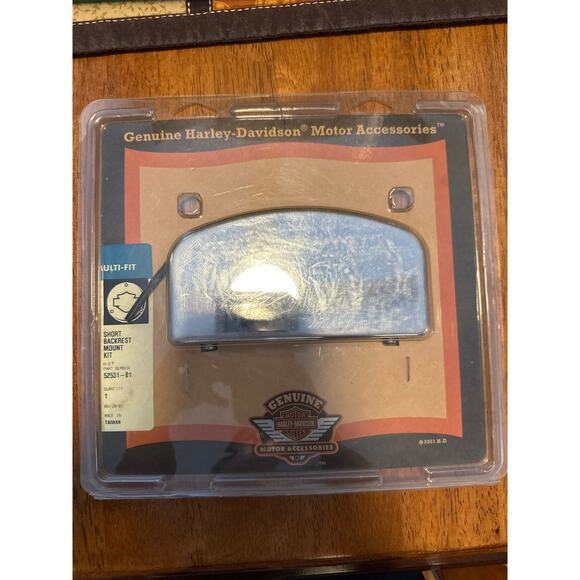 Harley-Davidson Short Backrest Mount Kit 52531-01 OEM Genuine Motor Accessories - Picture 1 of 4